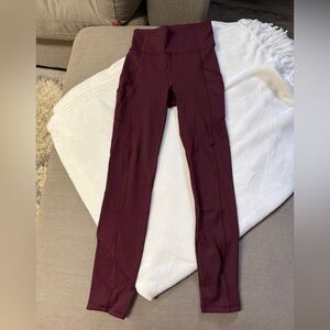 lululemon athletica Burgundy Leggings- Size 2